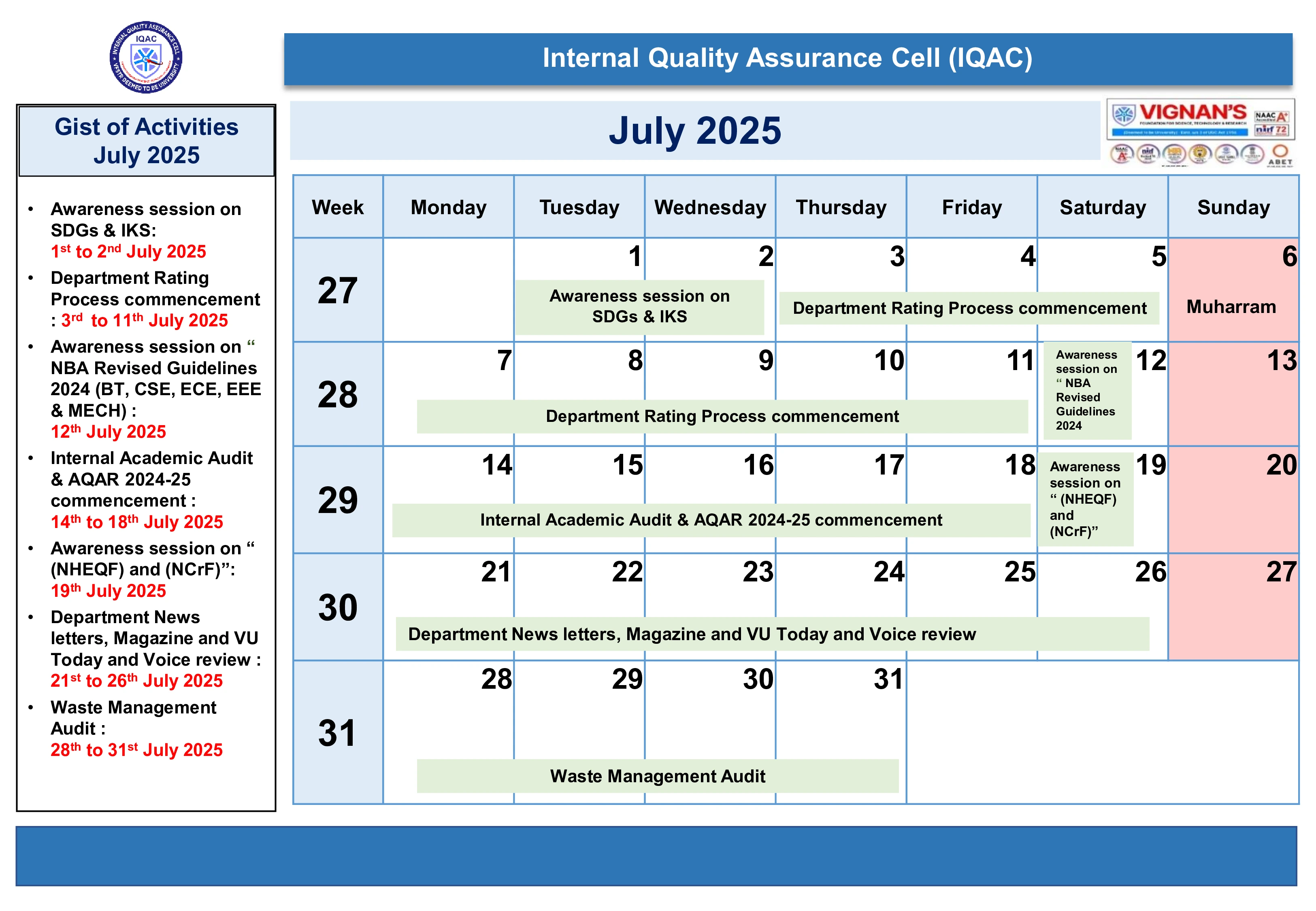 Calendar Left 2